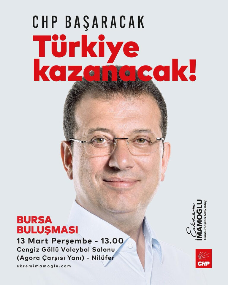 EKREM İMAMOĞLU BURSA’YA GELİYOR