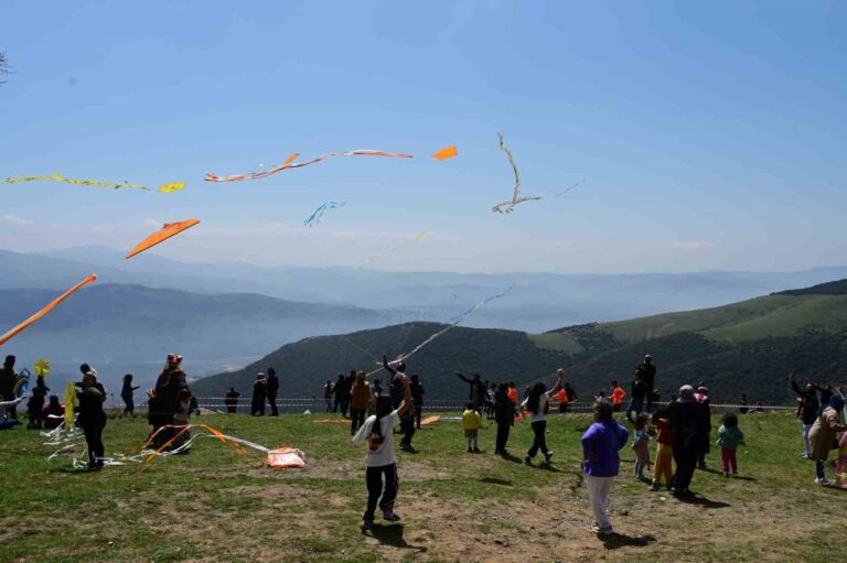 Uçurtmalar, gökyüzünü renklendirdi