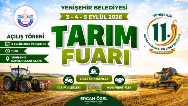 Yenişehir Tarım Fuarı’na sayılı günler kaldı